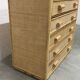 Rattan chest of drawers with 5 drawers from the 1970s.