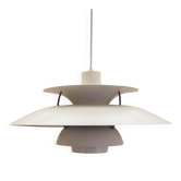 Lampe suspendue PH5, design danois, années 1970, fabricant : Louis Poulsen