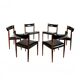 6 chaises vintage danoises en palissandre des années 60