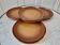 Lot of 8 dessert plates in vintage sandstone