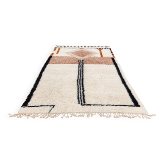 Large Beni Ouarain rug 300x206 cm – Thick wool – Geometric patterns