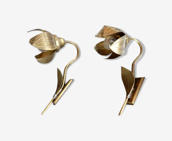 Set appliques tole italie en forme de fleur