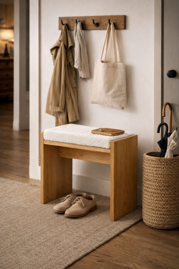 Tabouret Henri - Artisanal en bois massif (Bouleau)