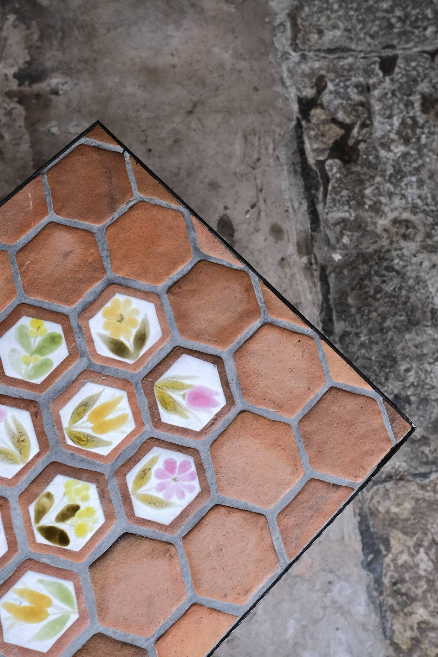 Rectangular ceramic coffee table by Roger Capron, Vallauris, 1960s