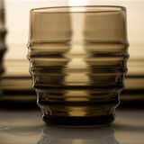 Ensemble carafe et verres fumés
