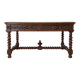 Flat desk – Louis XIII style – Carved solid oak – 19th century
