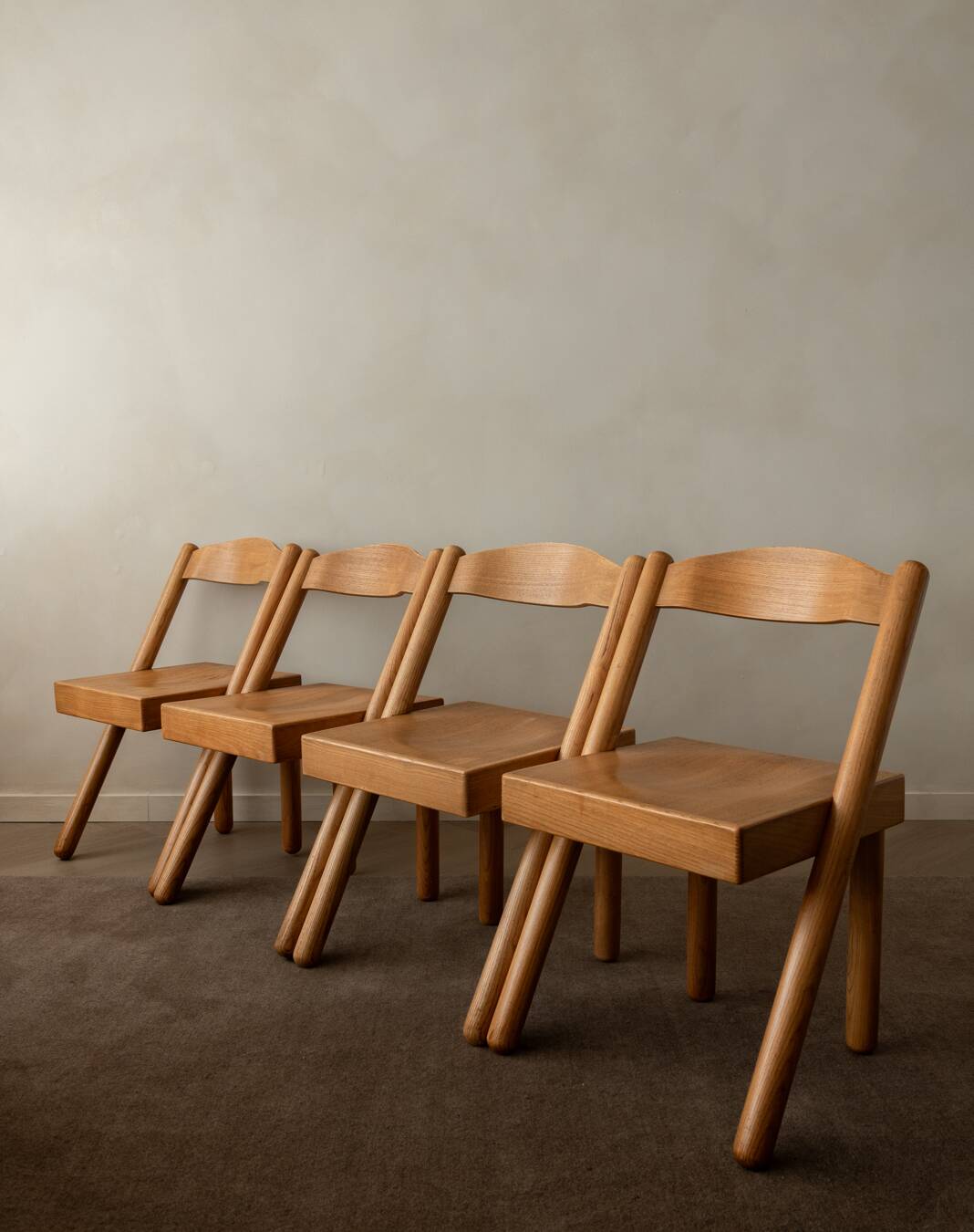 Vintage Italian Iva Dining Chairs Roberto Pamio Renato Toso Stilwood