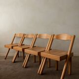 Vintage Italian Iva Dining Chairs Roberto Pamio Renato Toso Stilwood