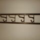 Brass wall coat holder