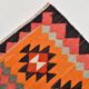 3x11 Orange Tribal Kilim Runner Rug 93x330Cm
