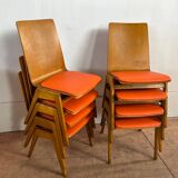 Set of 8 Scandinavian chairs
