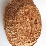 Large rattan log basket