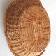 Large rattan log basket