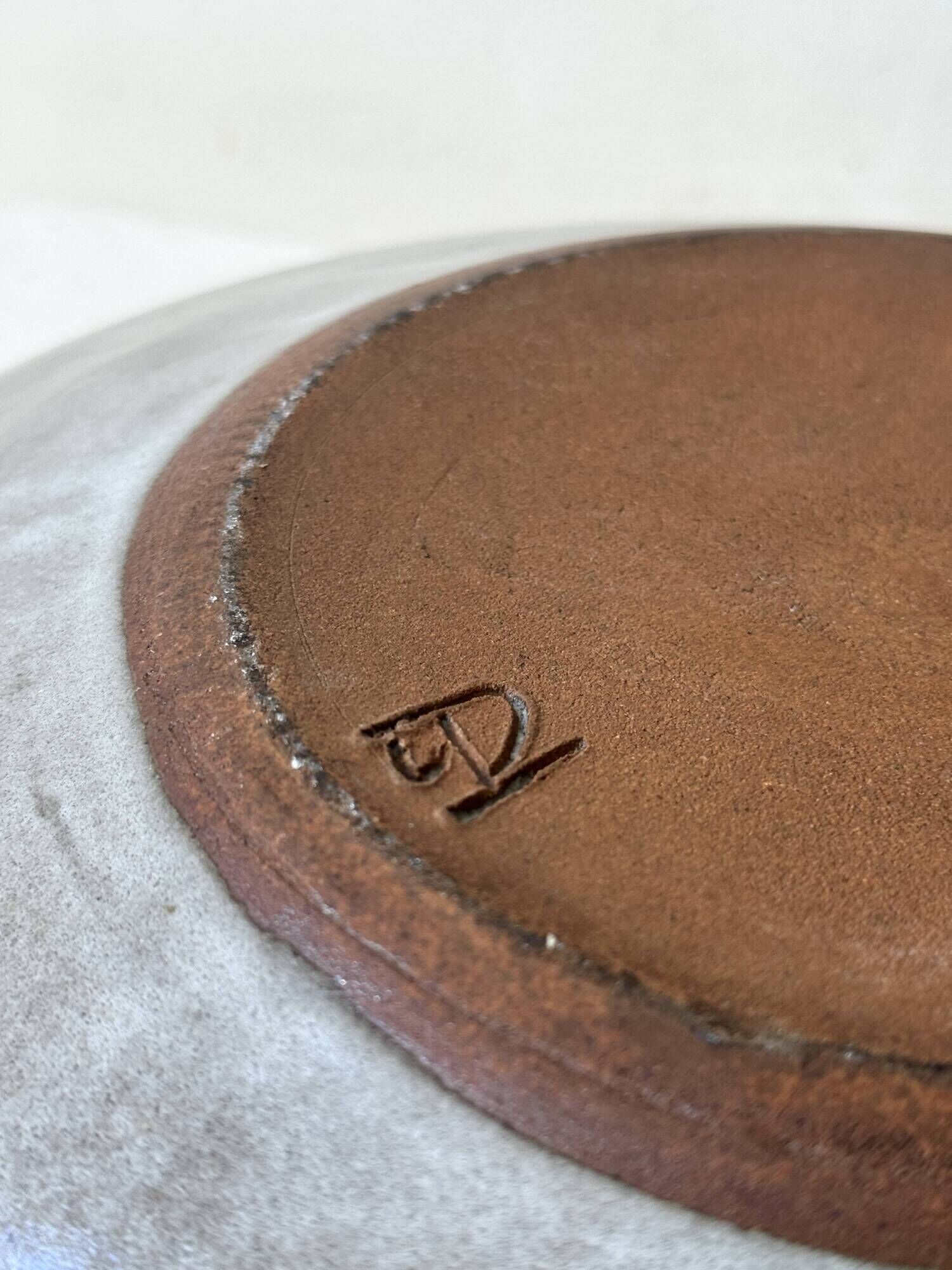 Large stoneware salad bowl from Loir by Chantal & Thierry Robert 1970
