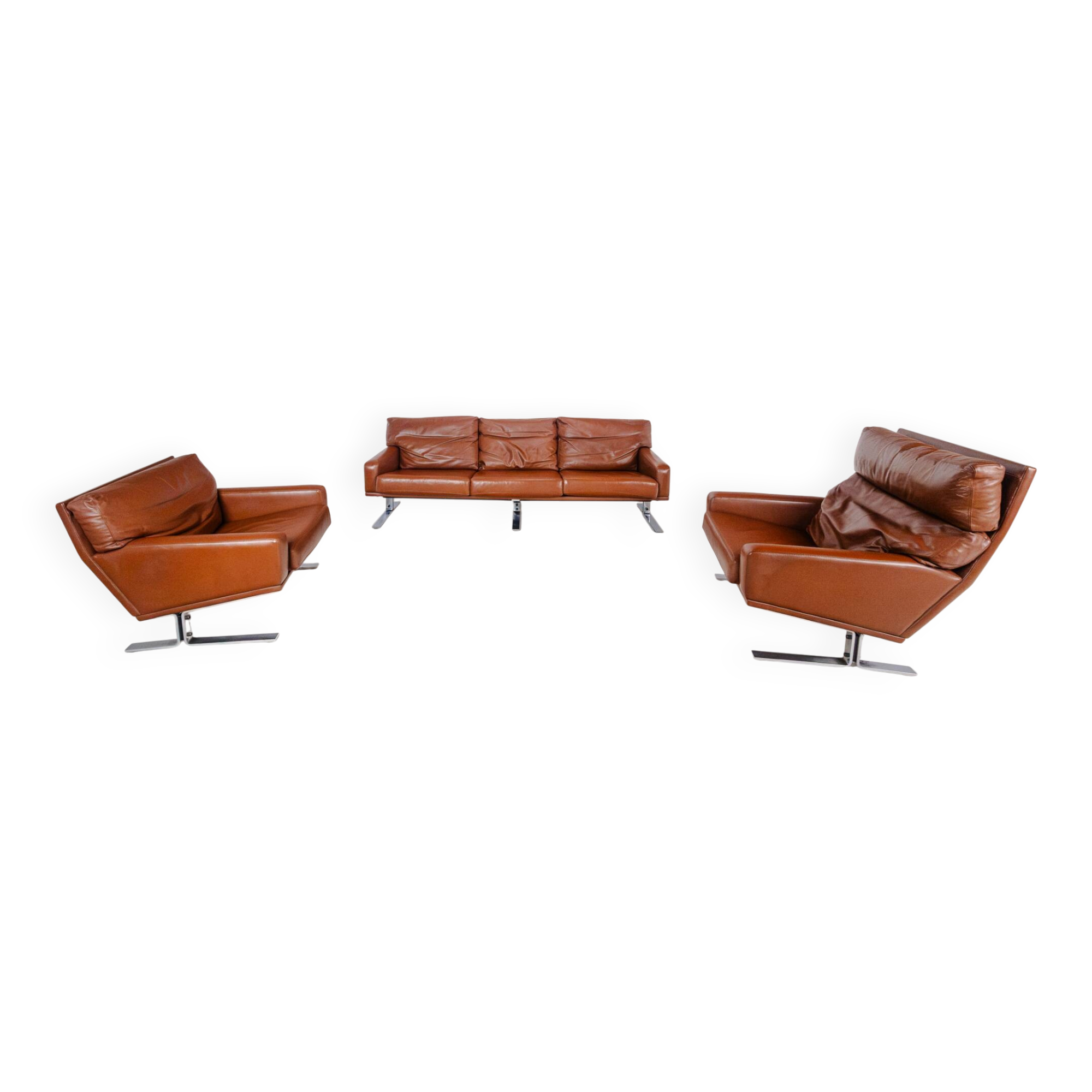 Canapé 3 places et 2 fauteuils par Georg Thams