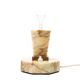 Art Deco stone table lamp, Czechoslovakia, 1930s