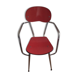 Fauteuil formica rouge