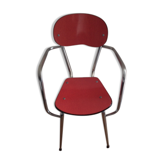 Fauteuil formica rouge