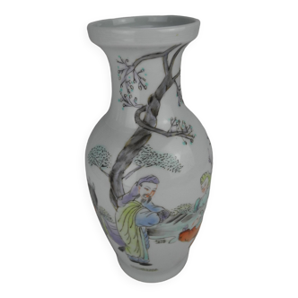 Old porcelain vase china vintage deco chinese porcelain vase