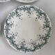 Lot of 6 blue-green ironstone plates, antique French earthenware.