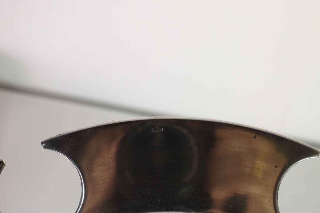Champagne bucket Sptounik France Silver metal 1940