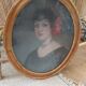 19th century medallion painting