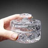 Petite boîte à bijoux cristal taillé, Tchécoslovaquie, vintage 1980-2000