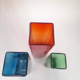 Set of 3 Murano glass vases