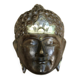 Wooden Buddha mask for hanging