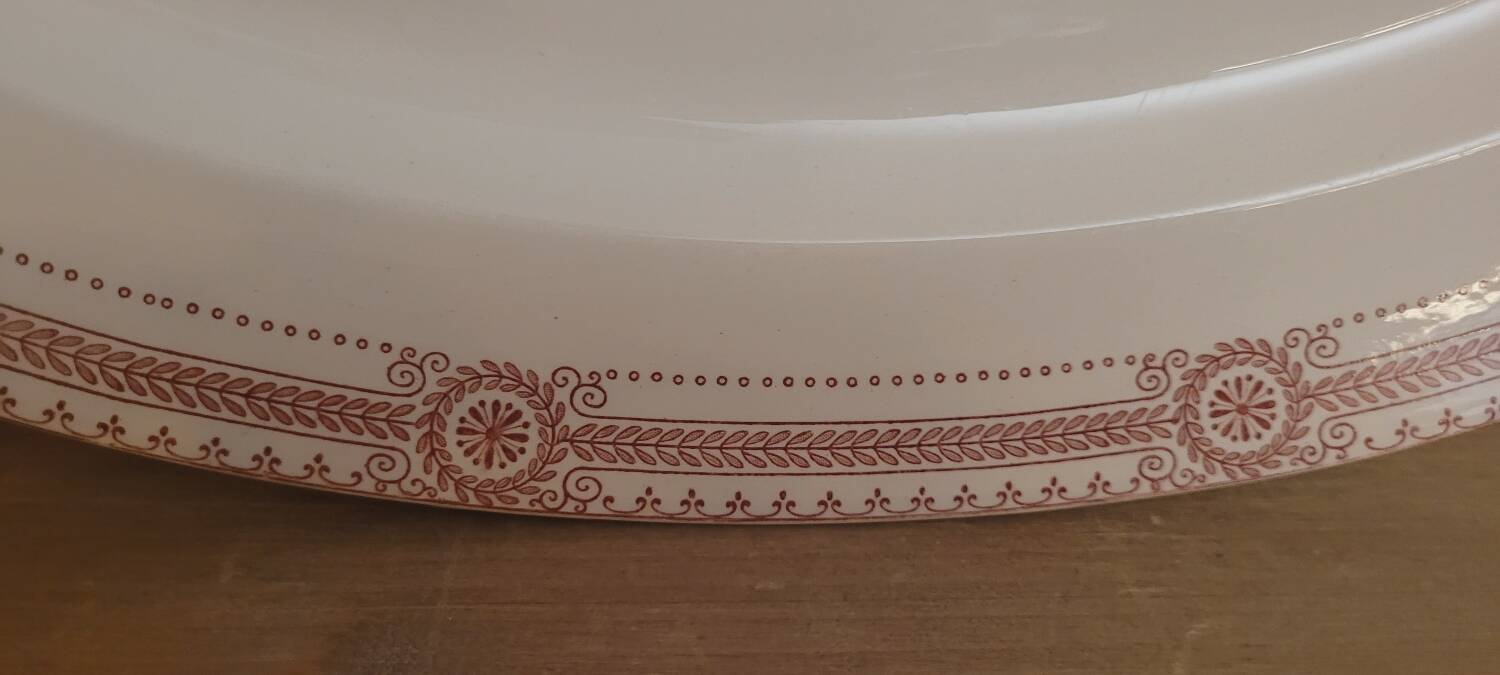Sarreguemines oval dish