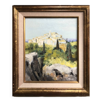 Gustave Fraas XX eme.Roussillon.huile sur toile signée