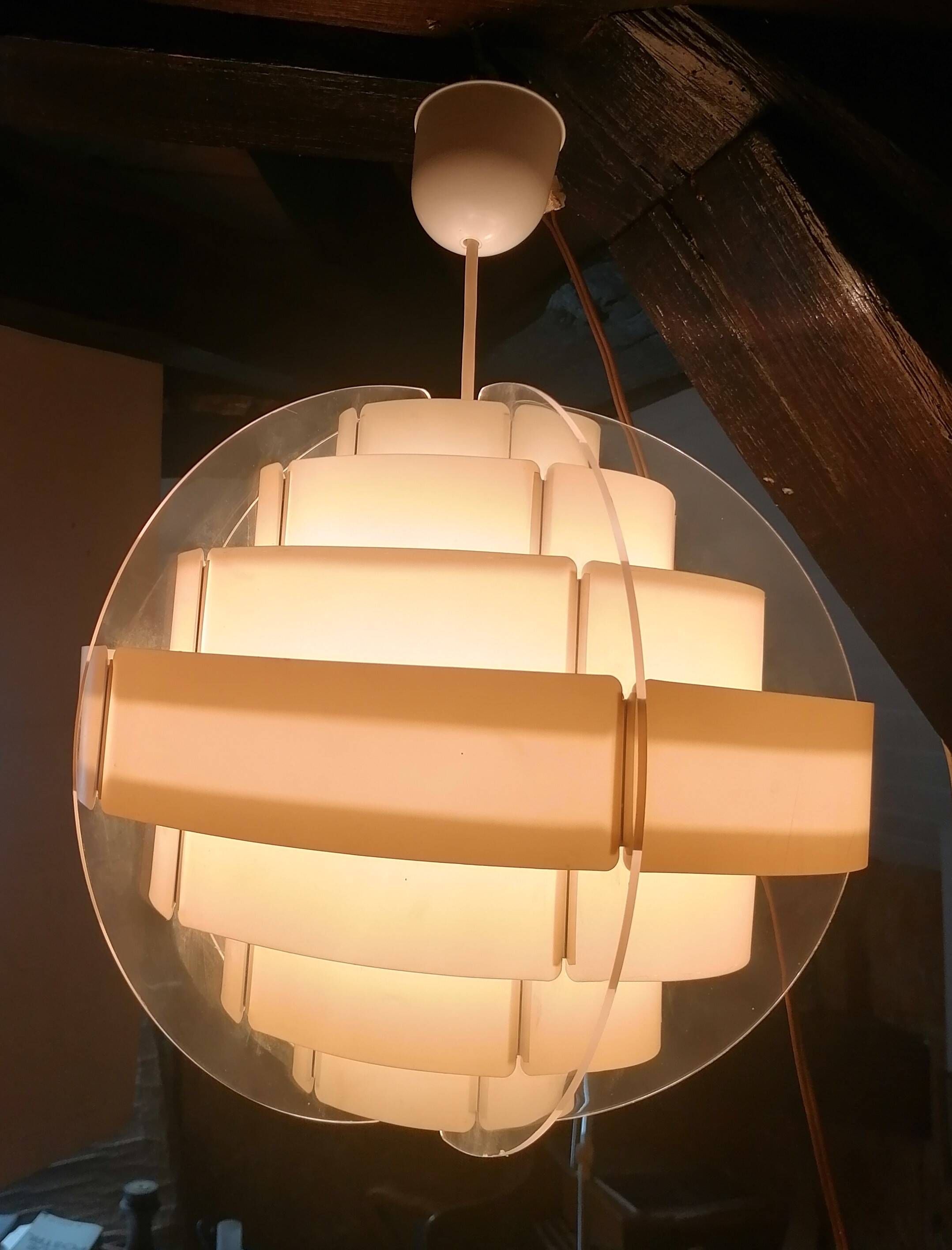 Lustre space age in plexiglass - Preben Jacobsen & Brylle