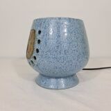 Accolay blue enameled ceramic table lamp