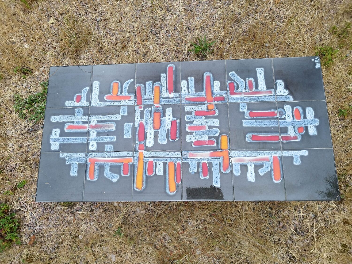 Ceramic iron coffee table ADRI Vallauris