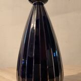 Art Deco vase in stamped enameled ceramic