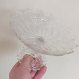 Old 19th Foot Cast Crystal Display Cup Twisted