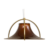 Jo Hammerborg acrylic and brass ceiling lamp from the 70s