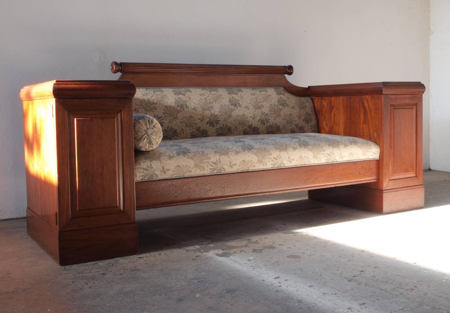 Vintage Oak Sofa / Couch, Antique Empire Danish Craftmanship 1880-1910s