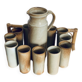 Vintage stoneware orangeade set by Michel Woop