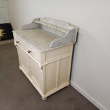 Marble top bathroom cabinet