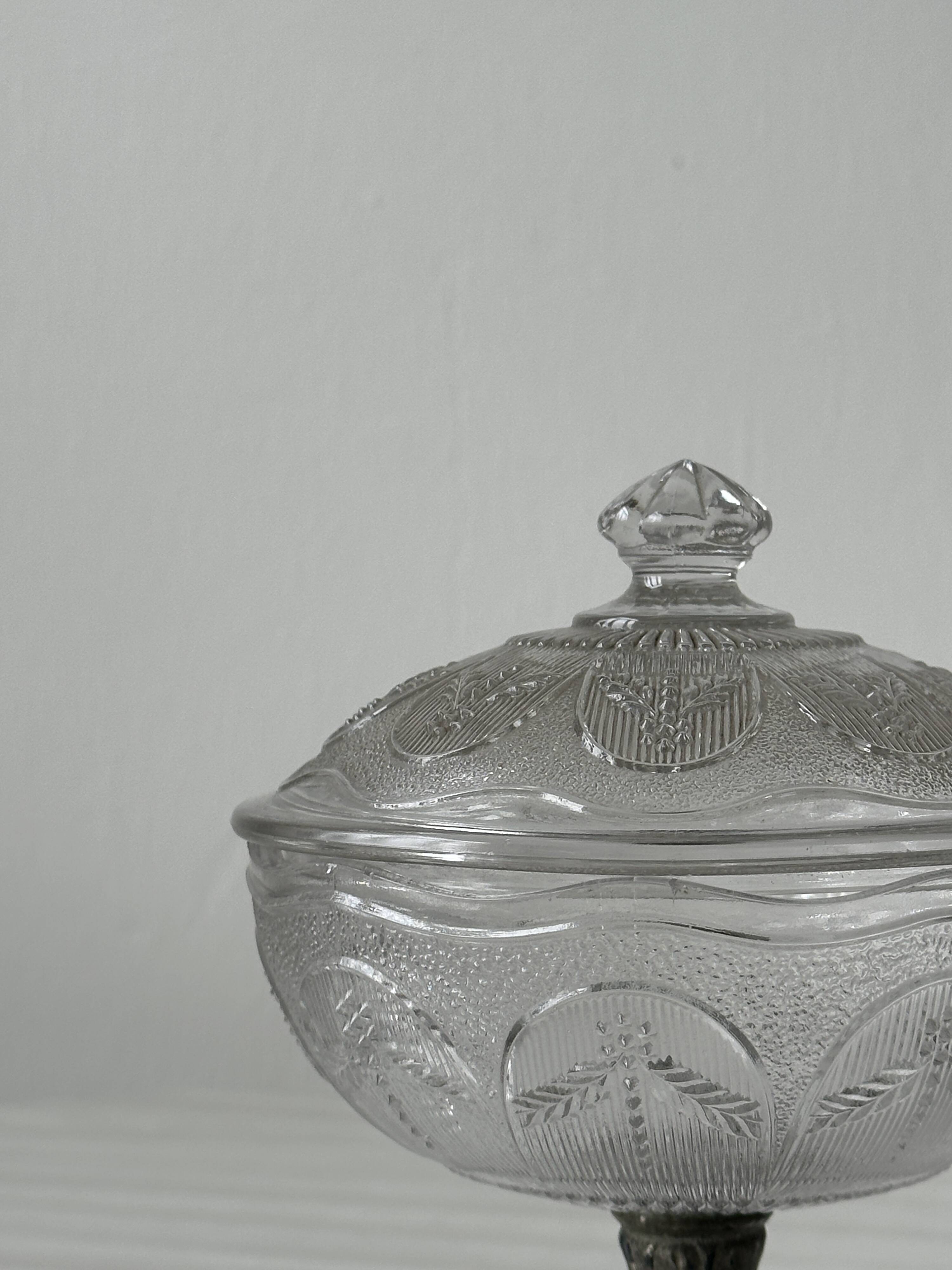 Sugar bowl - candy bowl on foot