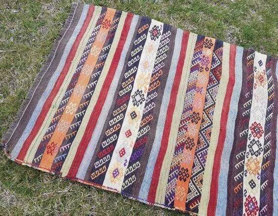 Vintage Turkish hallway rug 80x295 cm