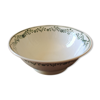 Standing bowl Badonviller green Vegetable garland