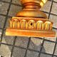 Decorative plaster column - gold lamp base - Creation JP France