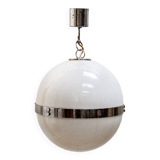 Lampadario space age plexiglas e metallo cromato Italia Anni '60