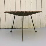 Curved table ferrotine sewing ball of vintage wool