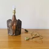 Sandstone lamp in the shape of a woman's bust