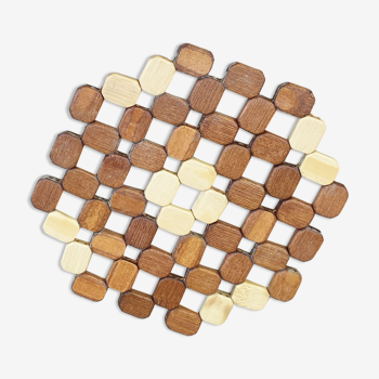 Wooden seventies table mat