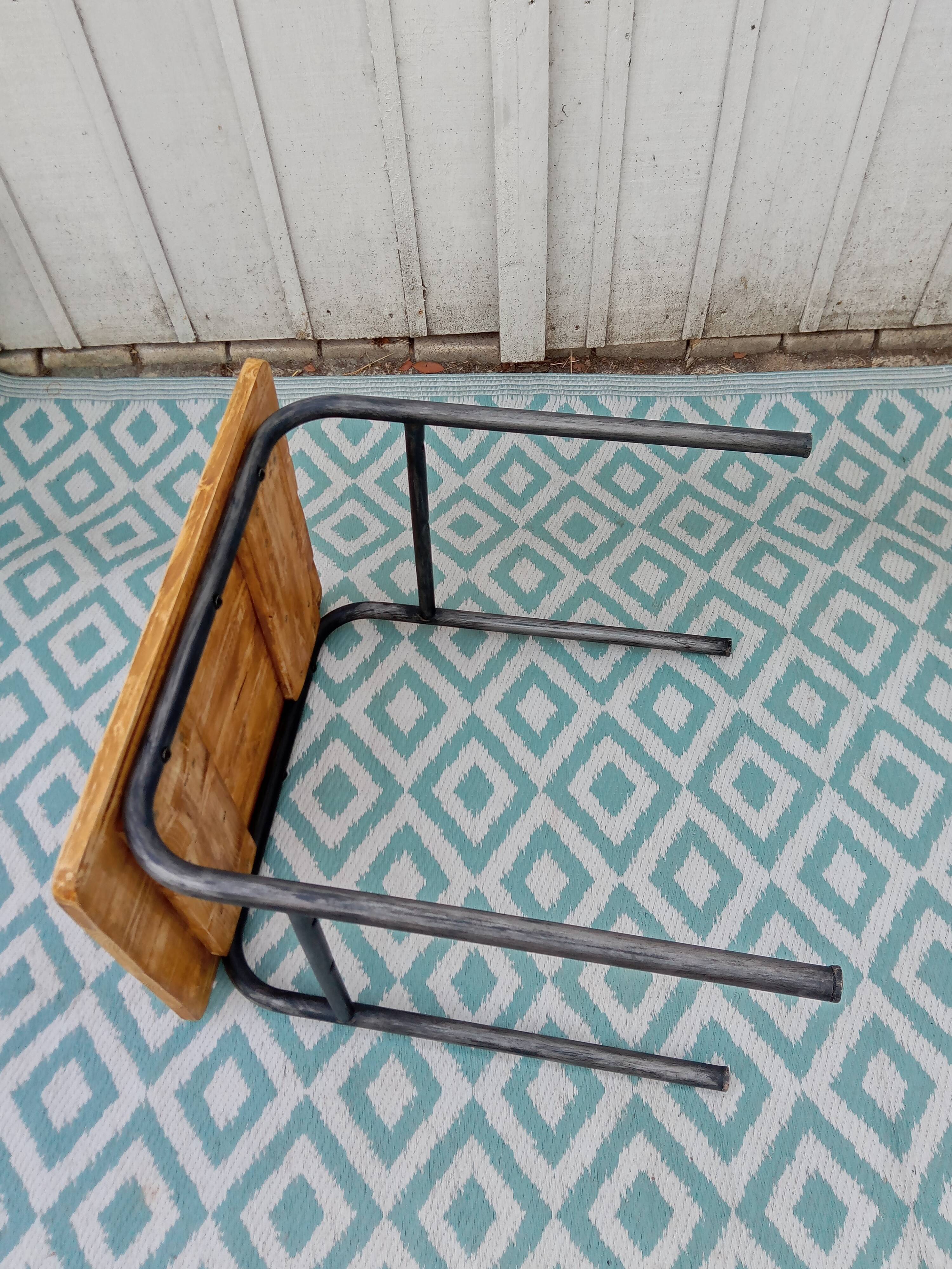 School desk and chair
