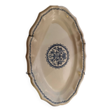 Grand plat ovale en faïence de Gien